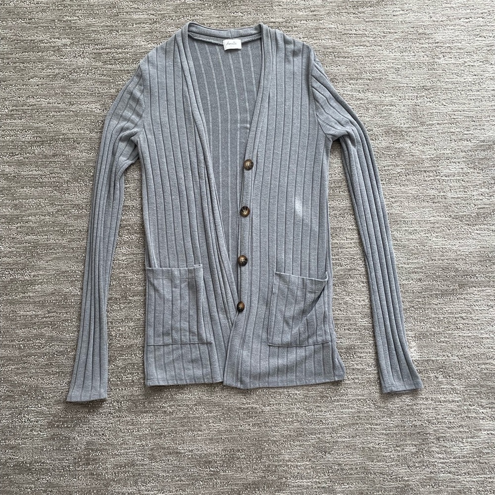 TALL Small Amalli Talli grey cardigan sweater